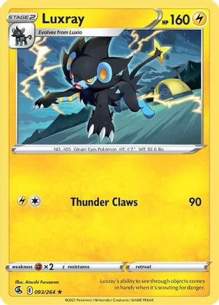 Luxray 093  SWSH08 Fusion Strike - Rare