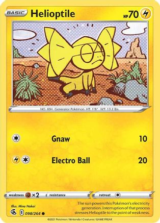 Helioptile (098/264) [SWSH08 Fusion Strike] Normal - Common
