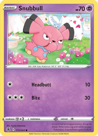 Snubbull (115/264) [SWSH08 Fusion Strike] Normal - Common