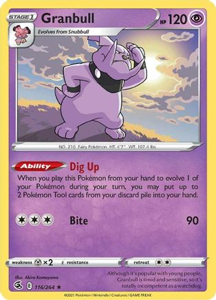 Granbull (116/264) [SWSH08 Fusion Strike] Normal - Rare