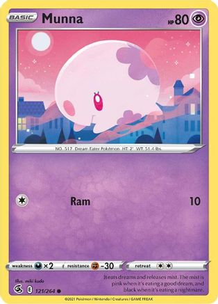 Munna (121/264) [SWSH08 Fusion Strike] Normal - Common