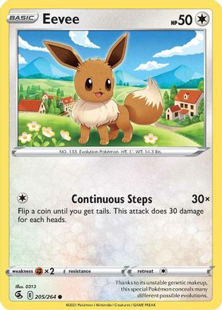 Eevee (205/264) [SWSH08 Fusion Strike] Normal - Common