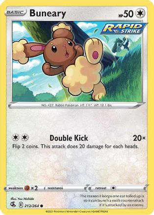 Buneary (212/264) [SWSH08 Fusion Strike] Normal - Common