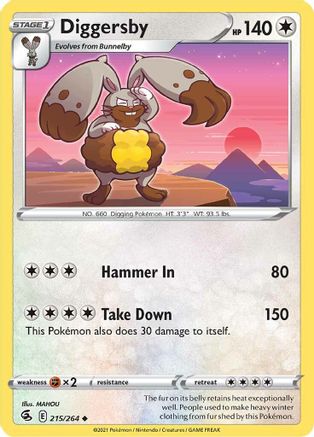 Diggersby (215/264) [SWSH08 Fusion Strike] Normal - Uncommon