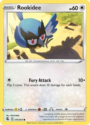 Rookidee (219/264) [SWSH08 Fusion Strike] Normal - Common