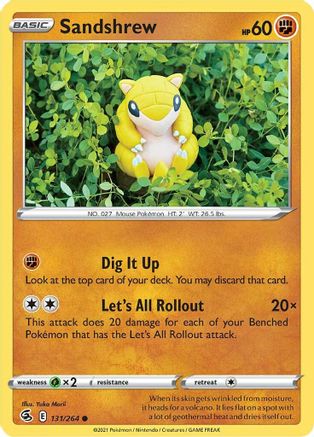 Sandshrew (131/264) [SWSH08 Fusion Strike] Normal - Common