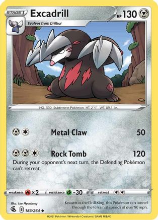 Excadrill (183/264) [SWSH08 Fusion Strike] Normal - Uncommon