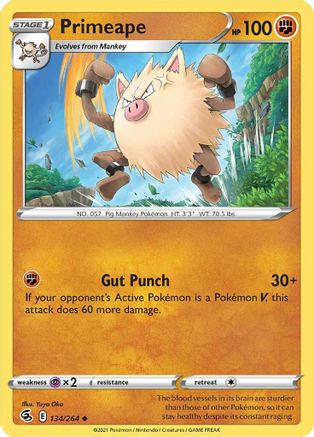 Primeape (134/264) [SWSH08 Fusion Strike] Normal - Uncommon