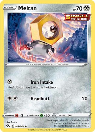 Meltan 188  SWSH08 Fusion Strike - Common
