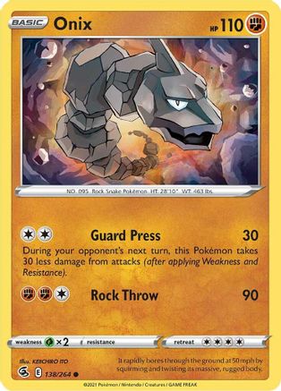 Onix (138/264) [SWSH08 Fusion Strike] Normal - Common