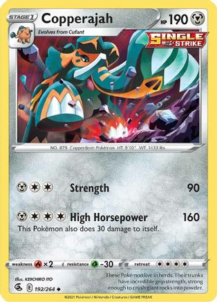 Copperajah (192/264) [SWSH08 Fusion Strike] Reverse Holofoil - Uncommon