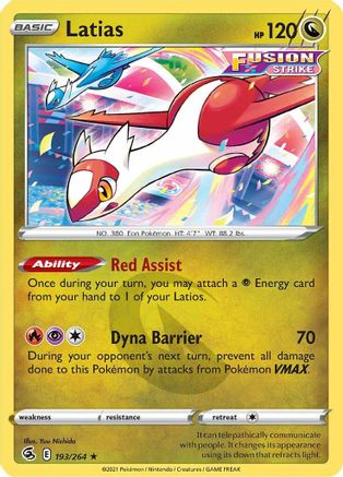 Latias (193/264) [SWSH08 Fusion Strike] Normal - Rare