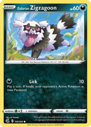Galarian Zigzagoon (159/264) [SWSH08 Fusion Strike] Normal - Common