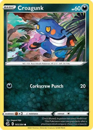 Croagunk (165/264) [SWSH08 Fusion Strike] Normal - Common