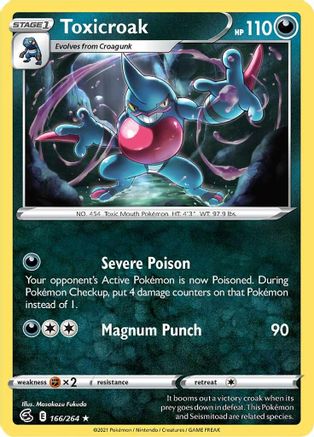 Toxicroak (166/264) [SWSH08 Fusion Strike] Normal - Rare