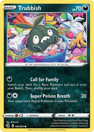 Trubbish (168/264) [SWSH08 Fusion Strike] Reverse Holofoil - Common