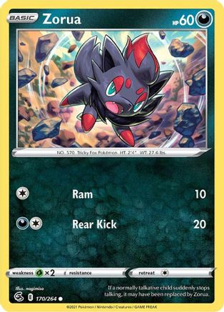 Zorua (170/264) [SWSH08 Fusion Strike] Normal - Common