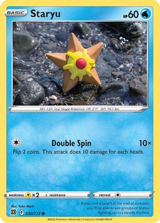 Staryu (030/172) [SWSH09 Brilliant Stars] Reverse Holofoil - Common