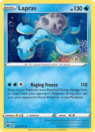 Lapras (031/172) [SWSH09 Brilliant Stars] Normal - Rare