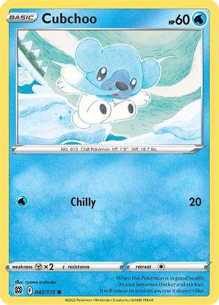 Cubchoo (042/172) [SWSH09 Brilliant Stars] Reverse Holofoil - Common