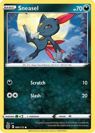 Sneasel (086/172) [SWSH09 Brilliant Stars] Normal - Common