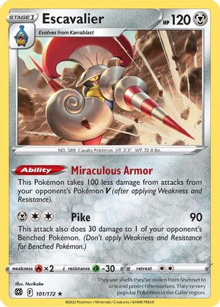 Escavalier (101/172) [SWSH09 Brilliant Stars] Normal - Rare