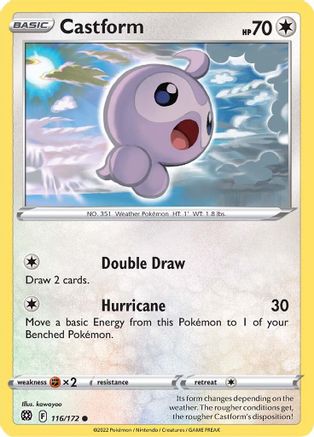 Castform (116/172) [SWSH09 Brilliant Stars] Reverse Holofoil - Common