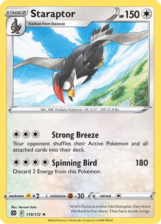 Staraptor (119/172) [SWSH09 Brilliant Stars] Normal - Rare