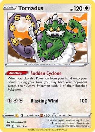 Tornadus (126/172) [SWSH09 Brilliant Stars] Reverse Holofoil - Rare