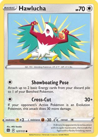Hawlucha (127/172) [SWSH09 Brilliant Stars] Reverse Holofoil - Common
