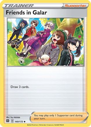 Friends in Galar (140/172) [SWSH09 Brilliant Stars] Reverse Holofoil - Uncommon