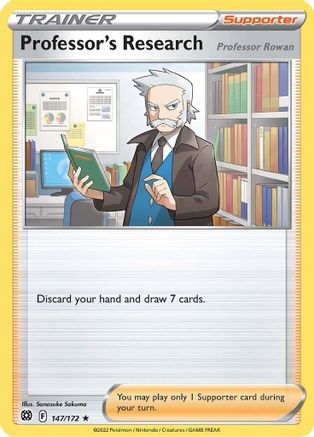 Professor's Research (147/172) [SWSH09 Brilliant Stars] Holofoil - Holo Rare
