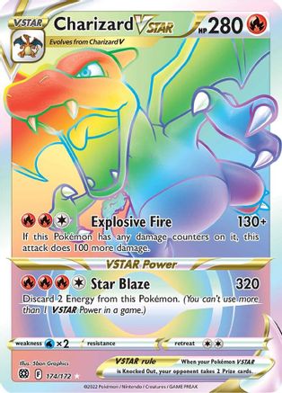 Charizard VSTAR (Secret) (174/172) [SWSH09 Brilliant Stars] Holofoil - Secret Rare