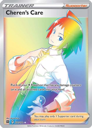 Cheren's Care (Secret) (177/172) [SWSH09 Brilliant Stars] Holofoil - Secret Rare