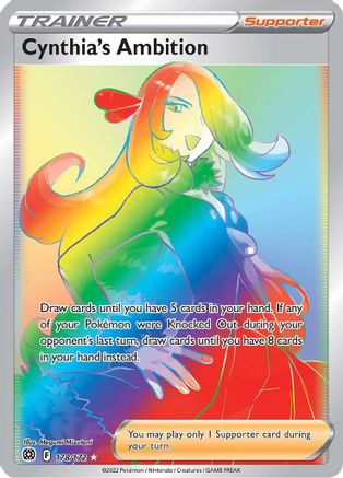 Cynthia's Ambition (Secret) (178/172) [SWSH09 Brilliant Stars] Holofoil - Secret Rare