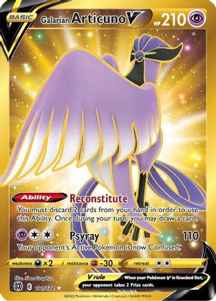 Galarian Articuno V (Secret) (181/172) [SWSH09 Brilliant Stars] Holofoil - Secret Rare