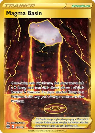 Magma Basin (Secret) (185/172) [SWSH09 Brilliant Stars] Holofoil - Secret Rare