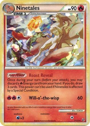 Ninetales - 7/123 (Cracked Ice)/123  - Holofoil Blister Exclusives - Promo