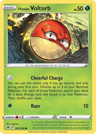 Hisuian Voltorb (002/189) [SWSH10 Astral Radiance] Normal - Common