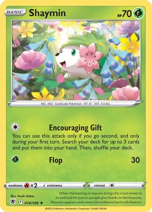Shaymin (014/189) [SWSH10 Astral Radiance] Normal - Rare