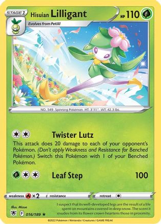 Hisuian Lilligant (016/189) [SWSH10 Astral Radiance] Holofoil - Holo Rare