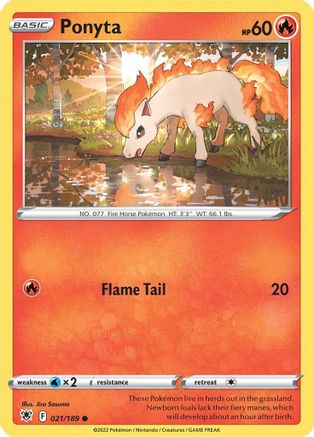 Ponyta (021/189) [SWSH10 Astral Radiance] Normal - Common