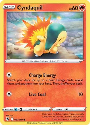 Cyndaquil (023/189) [SWSH10 Astral Radiance] Normal - Common