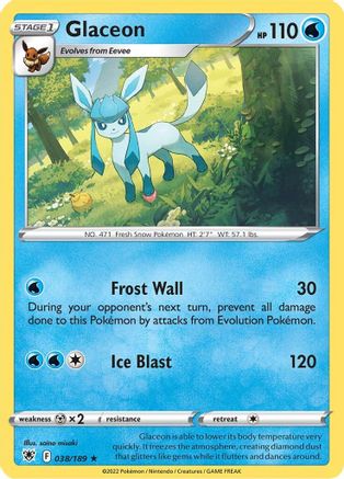 Glaceon (038/189) [SWSH10 Astral Radiance] Normal - Rare