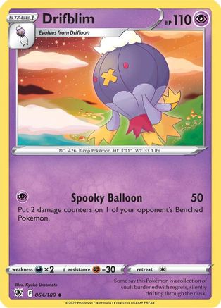 Drifblim (064/189) [SWSH10 Astral Radiance] Normal - Uncommon
