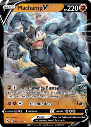 Machamp V 072  - Holofoil SWSH10 Astral Radiance - Ultra Rare