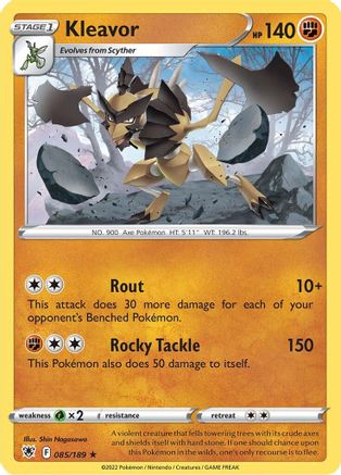 Kleavor (085/189) [SWSH10 Astral Radiance] Reverse Holofoil - Rare
