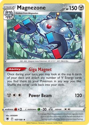 Magnezone (107/189) [SWSH10 Astral Radiance] Holofoil - Holo Rare