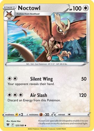 Noctowl (121/189) [SWSH10 Astral Radiance] Reverse Holofoil - Uncommon