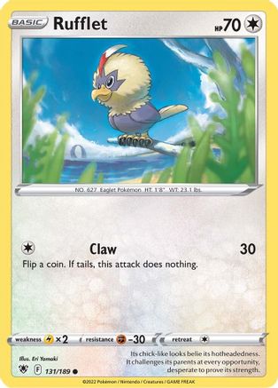 Rufflet (131/189) [SWSH10 Astral Radiance] Normal - Common